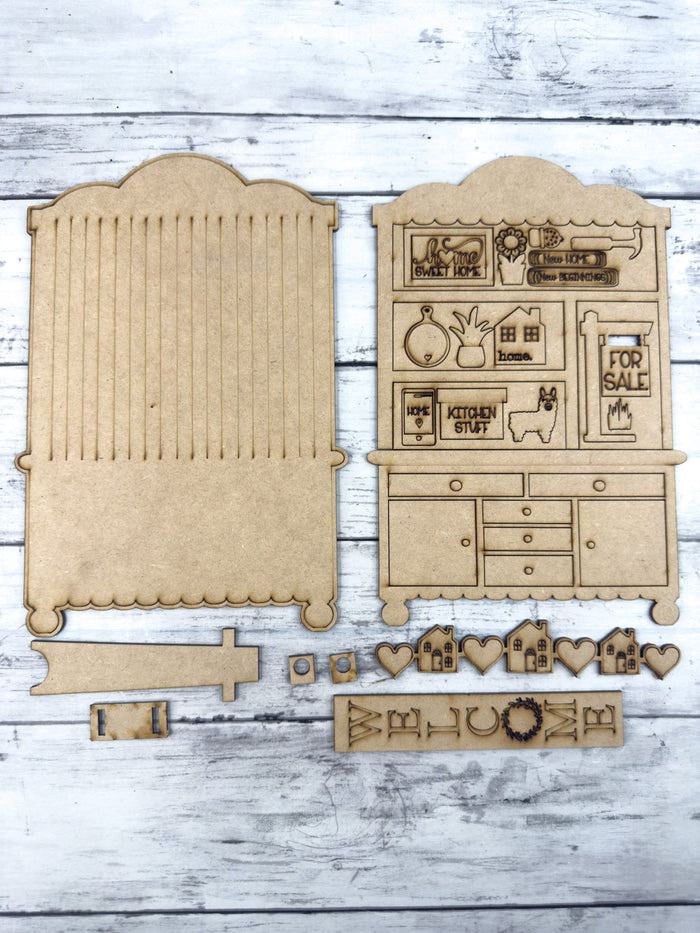 Fancy Mini Realtor Hutch DIY Craft Kit