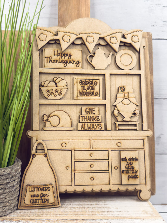 Fancy Mini Thanksgiving Gnome Hutch DIY Craft Kit