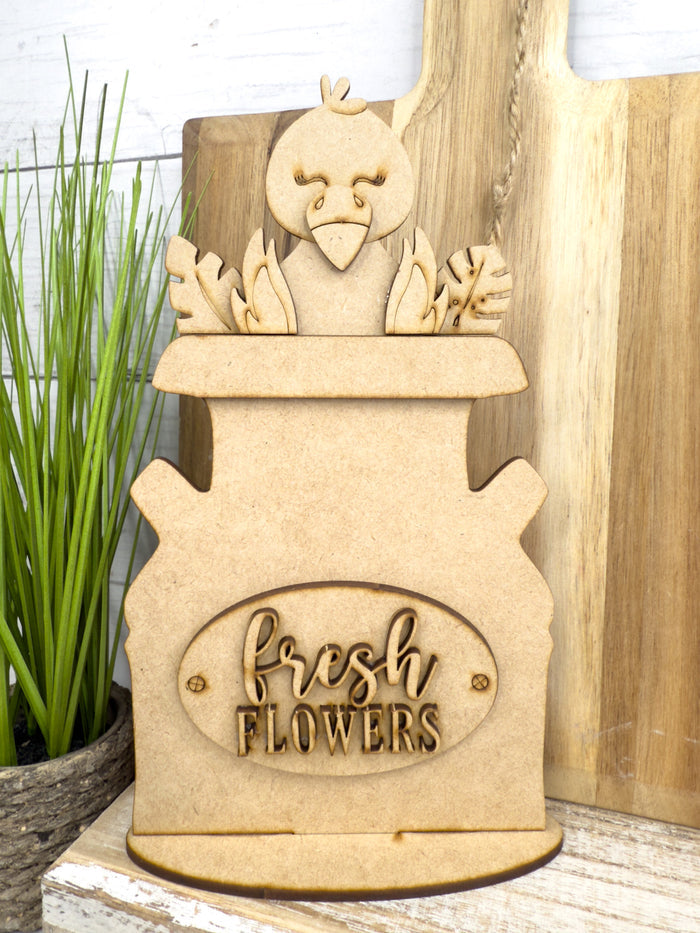 Flamingo and Palms Add on Insert