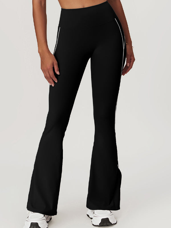 Flare Hip-lift High-waisted Split Pants