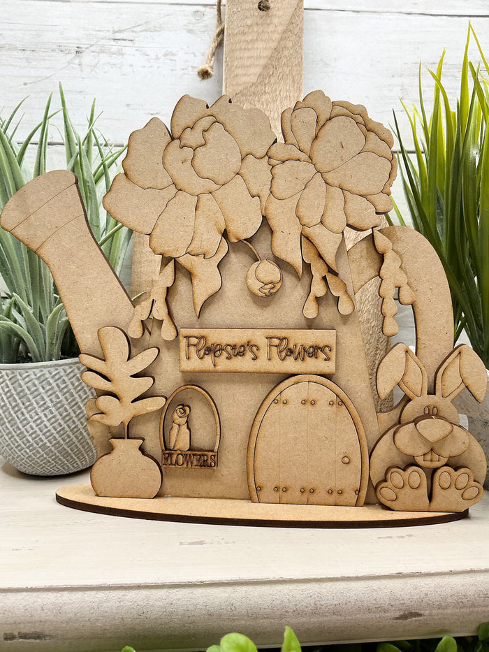 Flopsies Watering Can Flowers Sitter DIY Kit