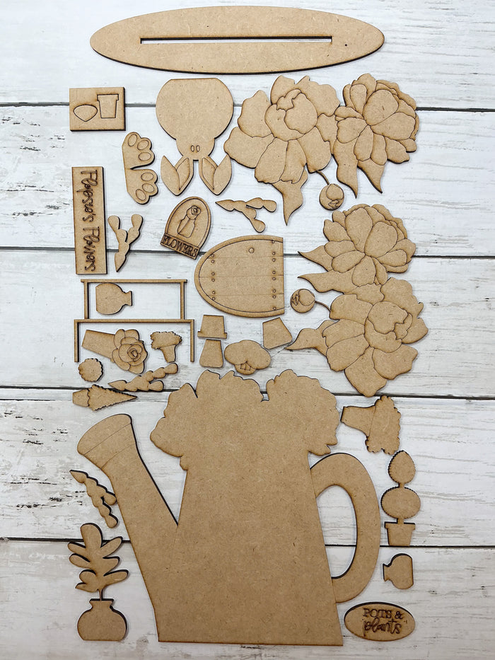 Flopsies Watering Can Flowers Sitter DIY Kit