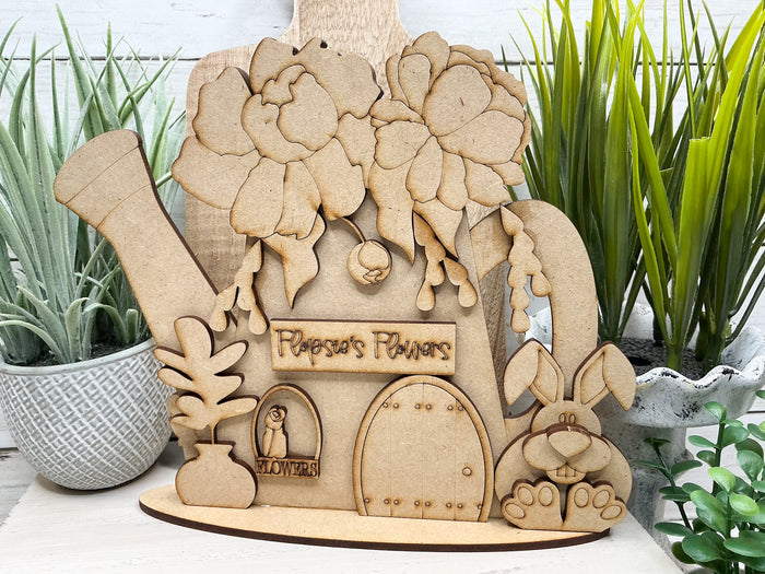 Flopsies Watering Can Flowers Sitter DIY Kit