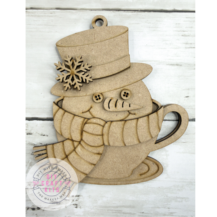 Flourish Snowman Mug Ornament DIY Kit