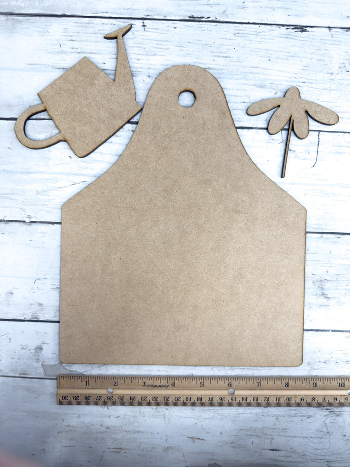 Flower in Watering Can Cutting Board DIY Kit