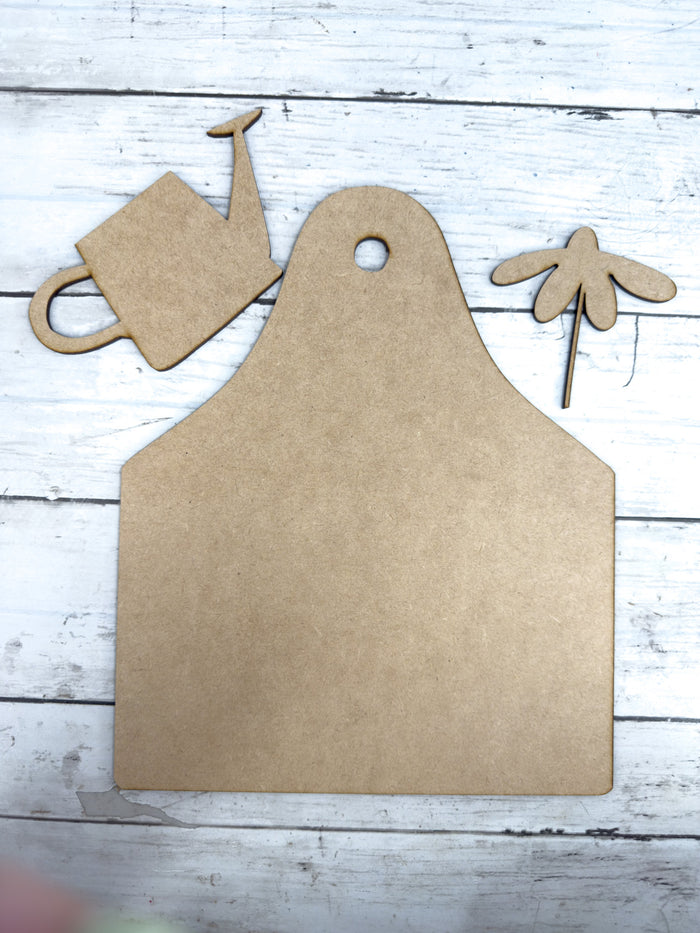 Flower in Watering Can Cutting Board DIY Kit