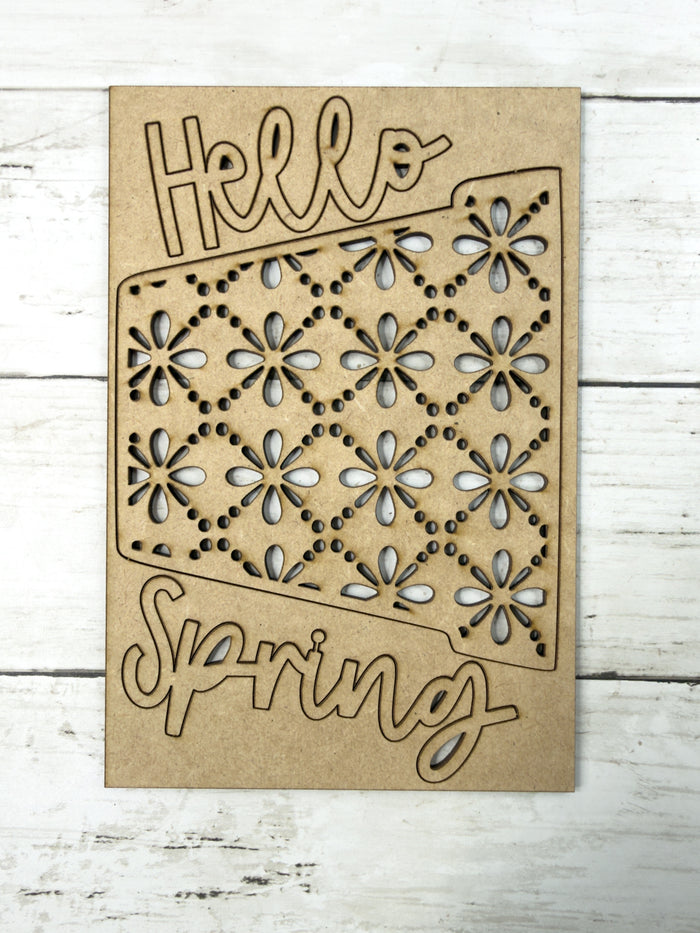 Flower Pot Wooden Embellishments ONLY