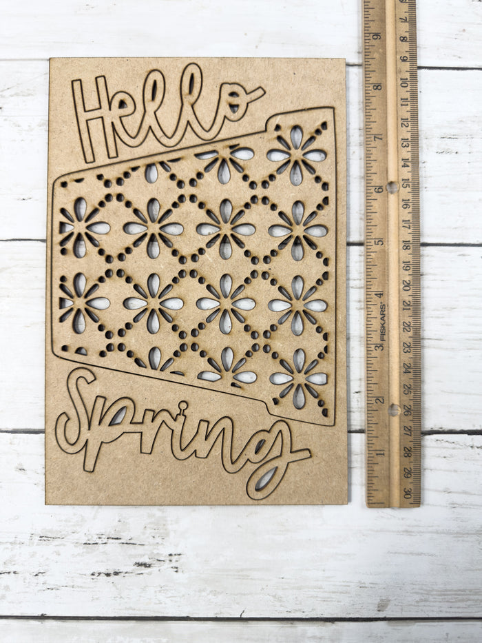 Flower Pot Wooden Embellishments ONLY