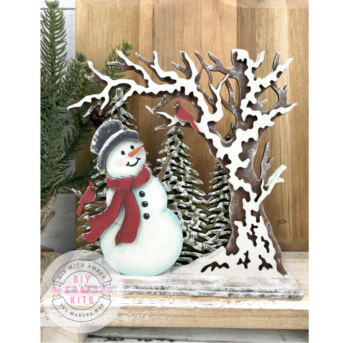 Frolicking Winter Snowman DIY Kit