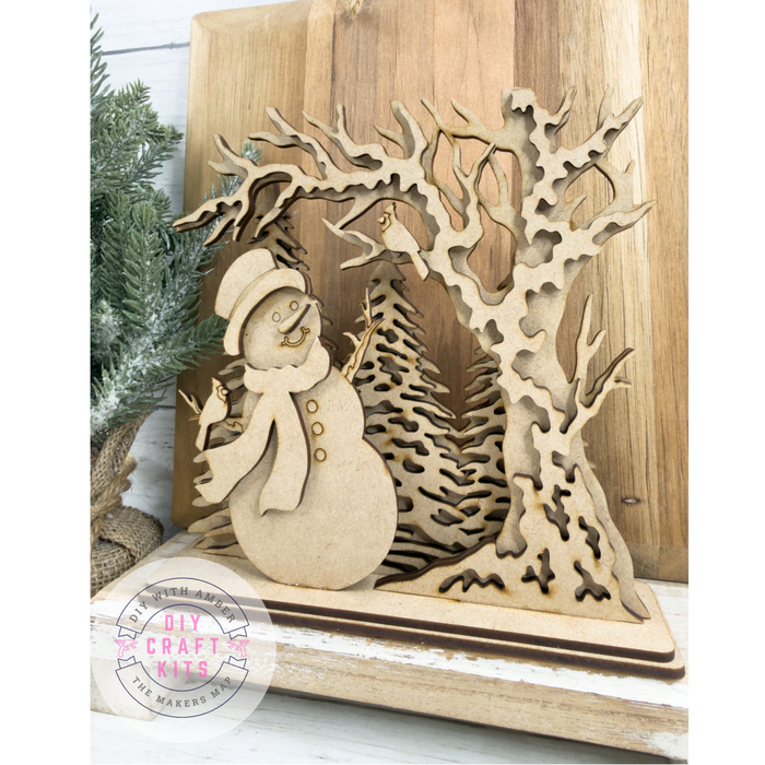 Frolicking Winter Snowman DIY Kit