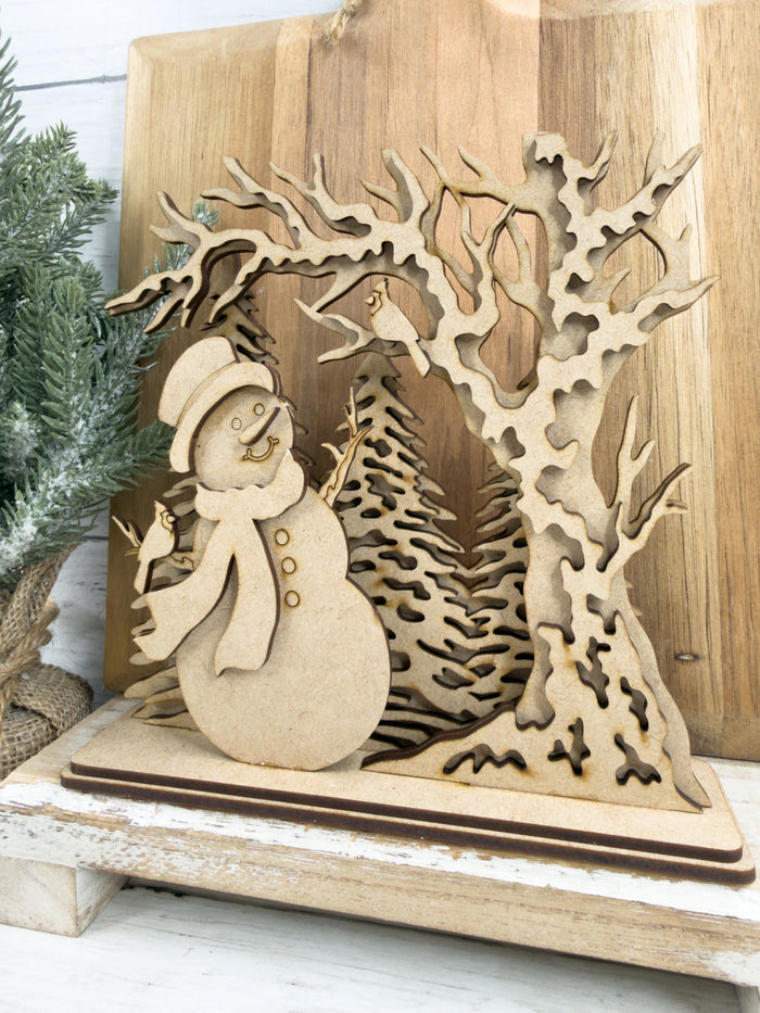 Frolicking Winter Snowman DIY Kit
