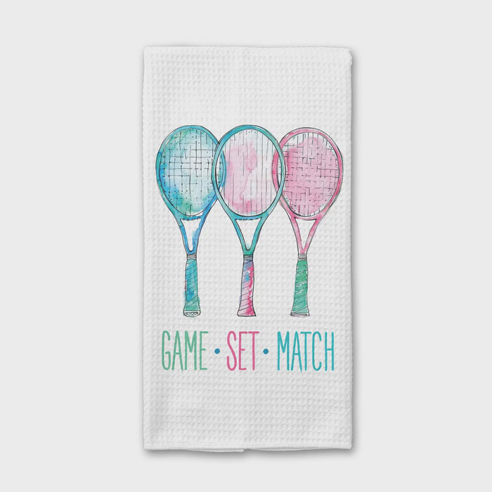 Game Set Match Tennis Tea Towel