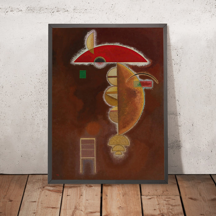 A framed image of