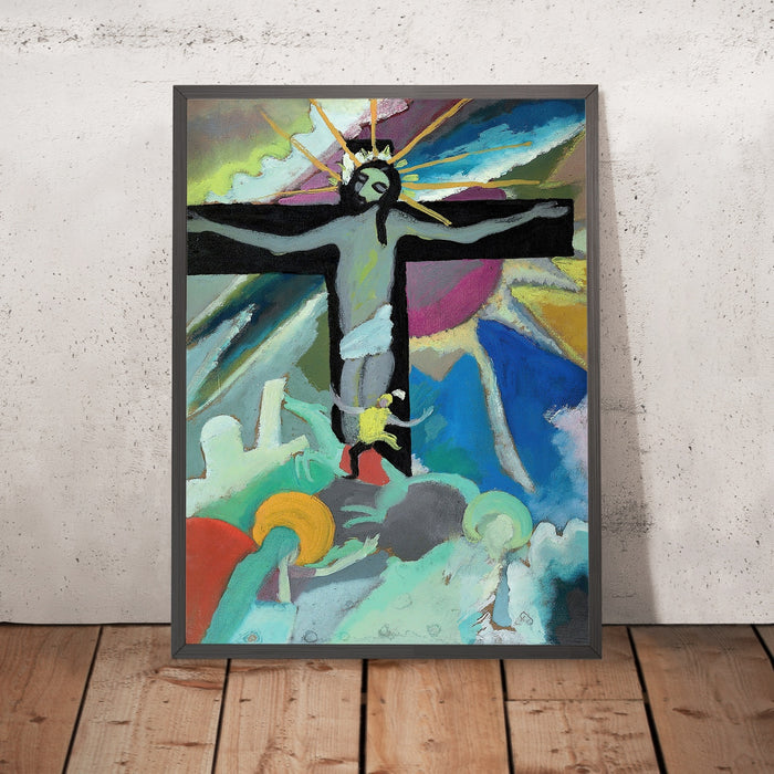 A framed image of