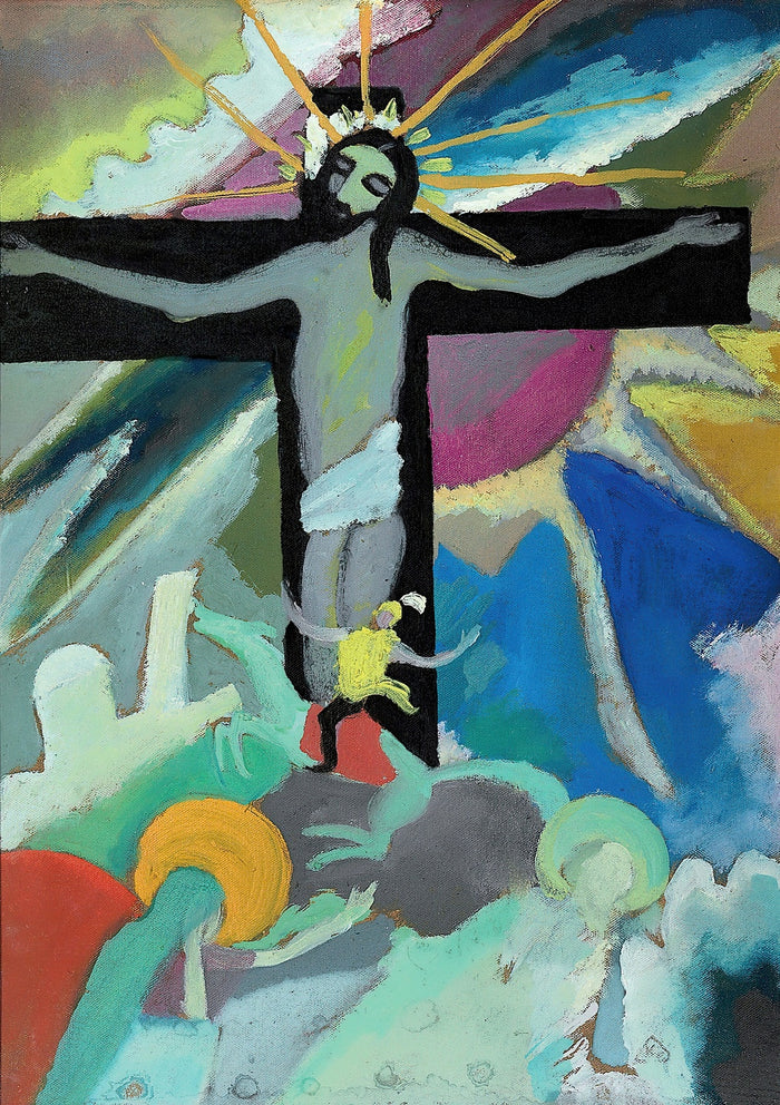 Gekreuzigter Christus by Wassily Kandinsky, 1911