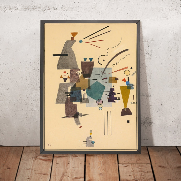 A framed image of