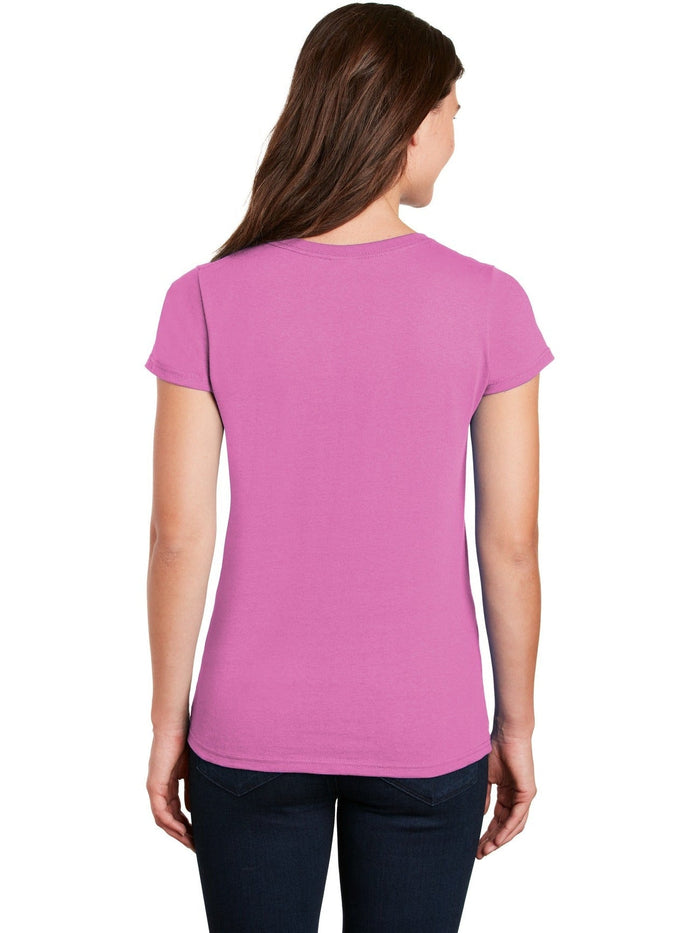 no-logo Gildan Ladies Heavy Cotton 100% Cotton V-Neck T-Shirt-Regular-Gildan-Thread Logic