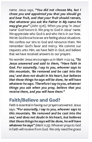 God Answers Prayers