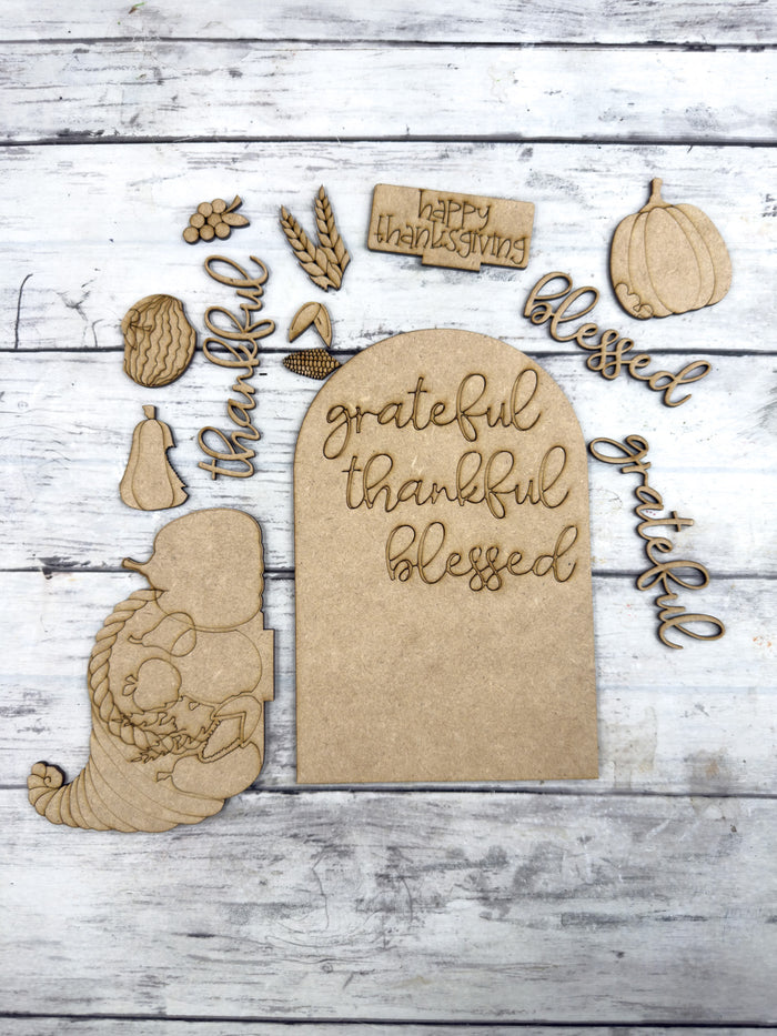 Grateful Thankful Standard Arch Insert for Interchangeable Standard Arches Bases