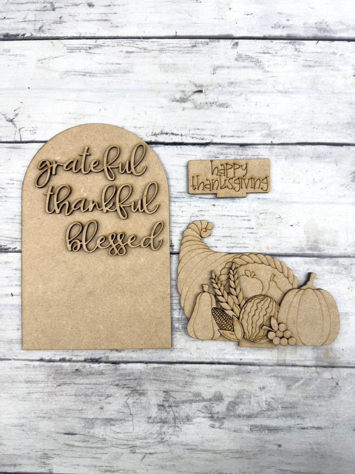 Grateful Thankful Standard Arch Insert for Interchangeable Standard Arches Bases