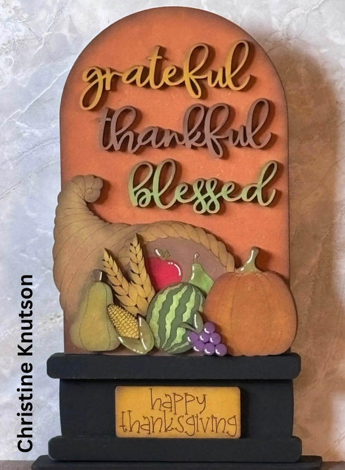 Grateful Thankful Standard Arch Insert for Interchangeable Standard Arches Bases