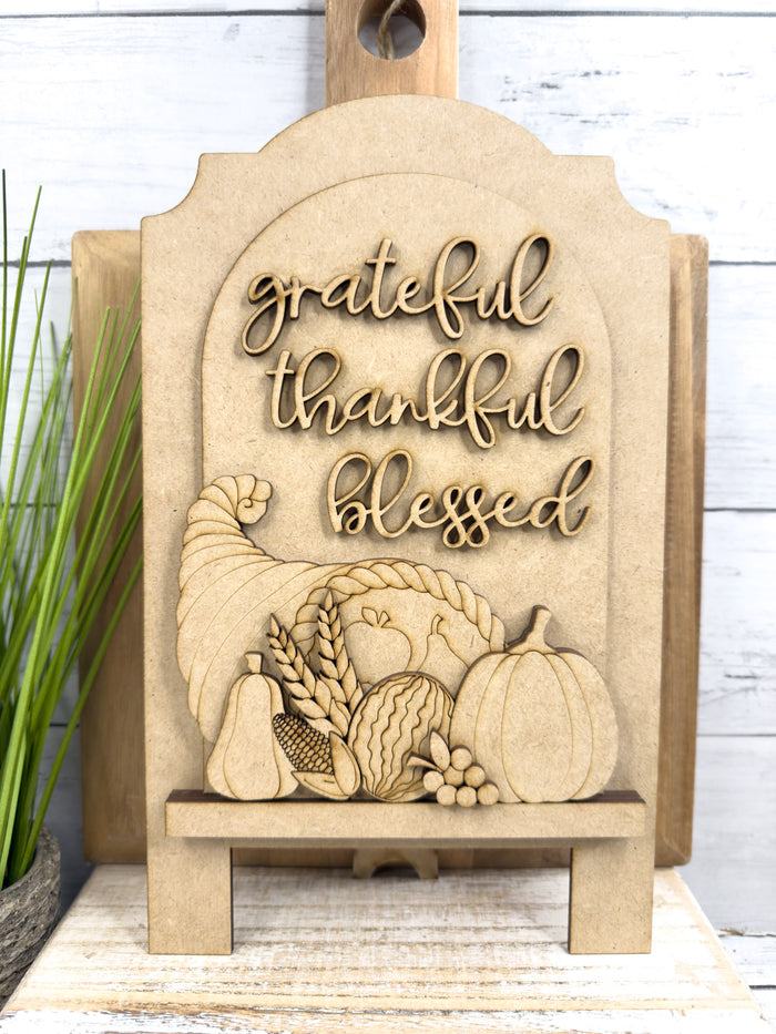 Grateful Thankful Standard Arch Insert for Interchangeable Standard Arches Bases