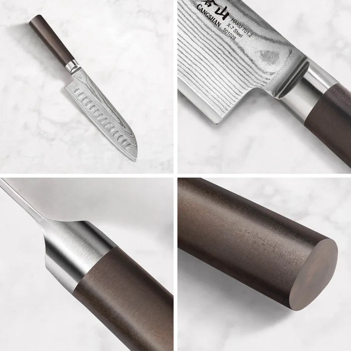 Haku Series 7" Santoku Knife with Sheath