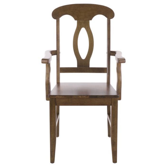 Hannelore Wooden Arm Chair in Dark Oak