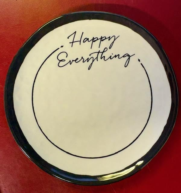 Happy Everything Round Trinket Tray