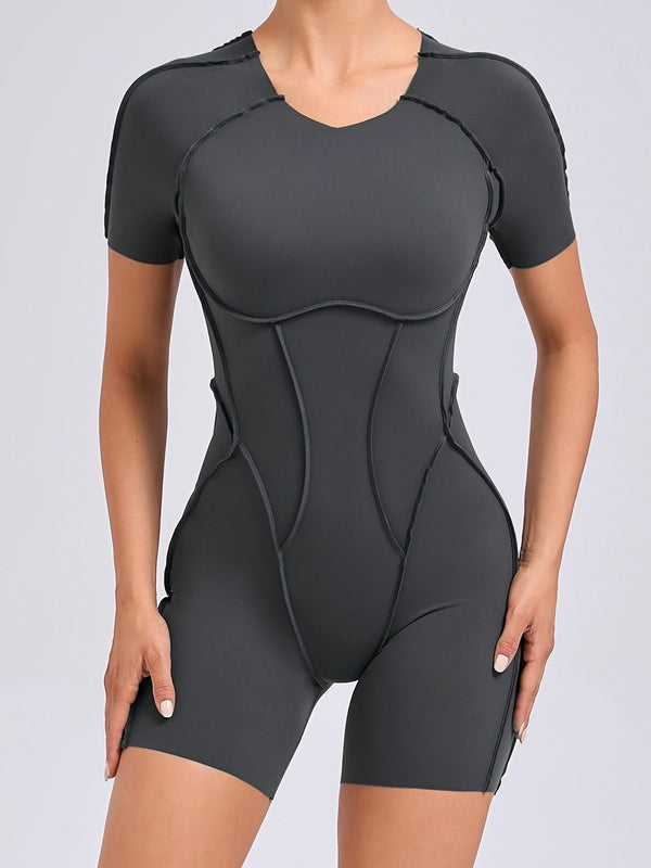 Heart Backless Romper