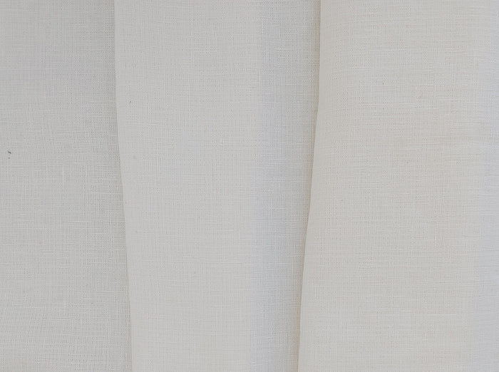 Heavyweight Double Face Linen Fabric - White, Soft Handfeel 4240
