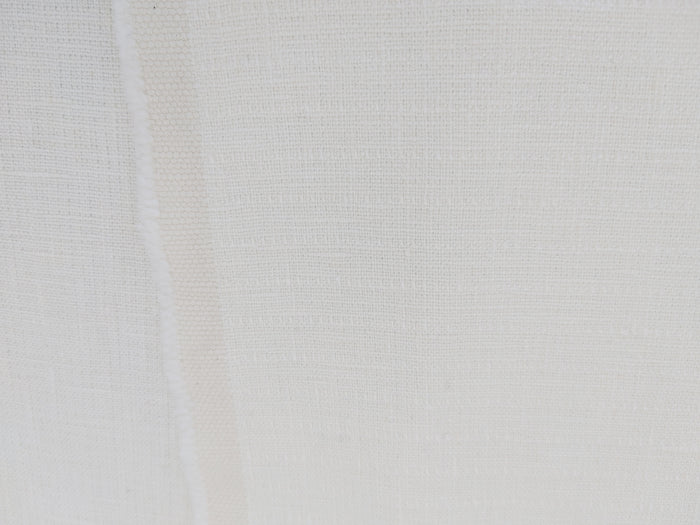 Heavyweight Double Face Linen Fabric - White, Soft Handfeel 4240