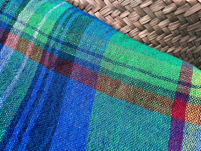 High-Twist Plaid | Airy Linen Blend Fabric 7997 7998