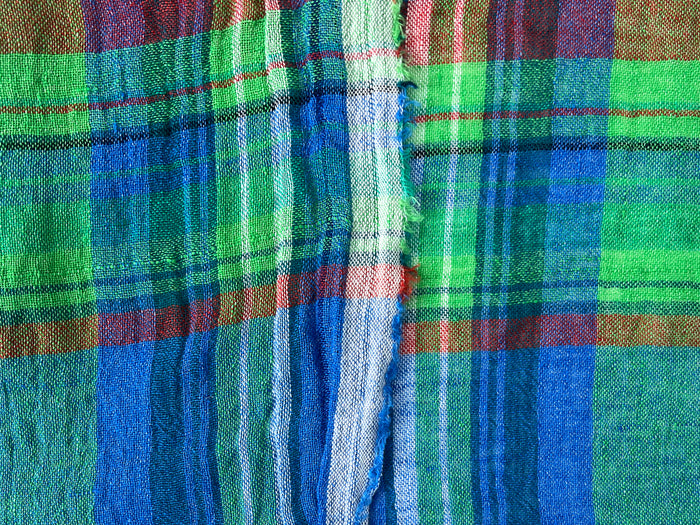 High-Twist Plaid | Airy Linen Blend Fabric 7997 7998