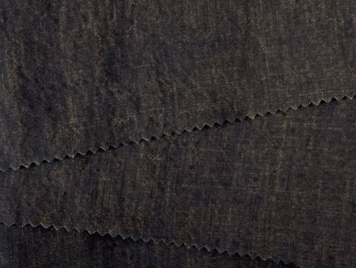 High Twisted Linen Fabric 14s Medium Weight Brown(dark) 8009