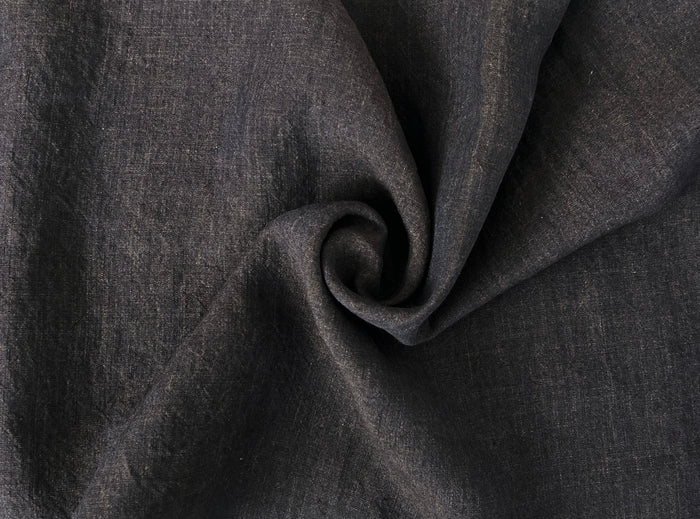High Twisted Linen Fabric 14s Medium Weight Brown(dark) 8009