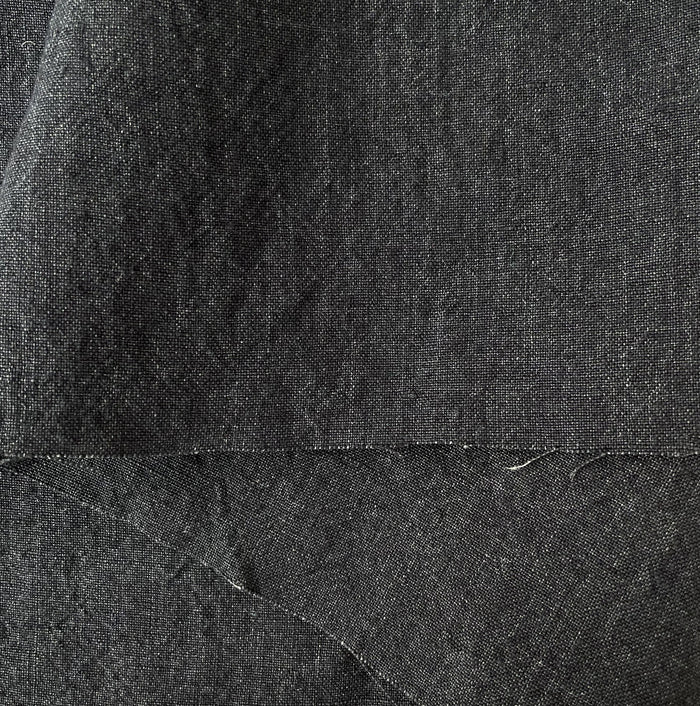High Twisted Linen Fabric 14s Medium Weight Gray 6863