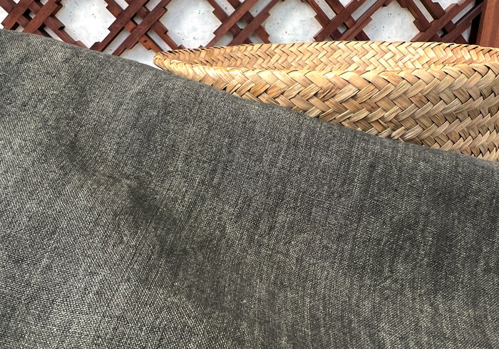 High Twisted Linen Fabric 14s Medium Weight Khaki 8010