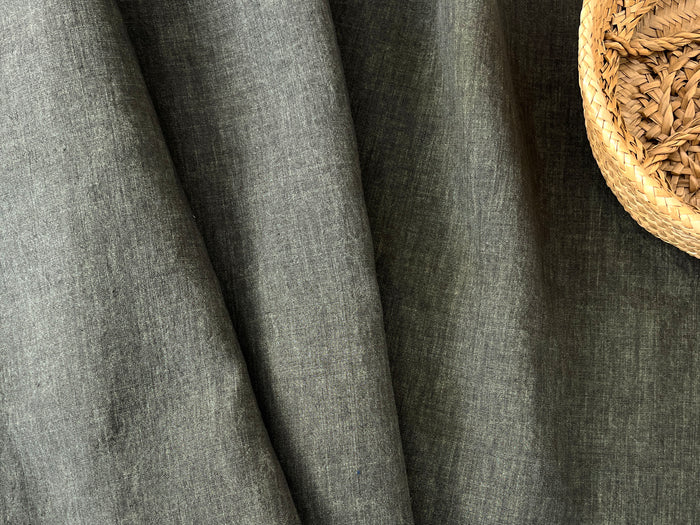 High Twisted Linen Fabric 14s Medium Weight Khaki 8010