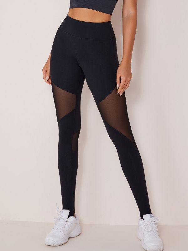 High-waist Mesh Leggings