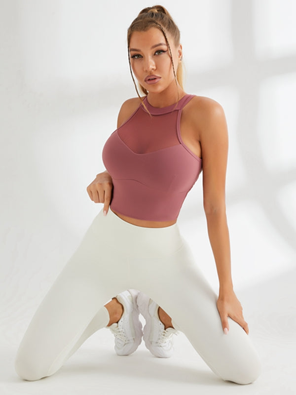 High-waisted Hair-grinding Nude Sportswear