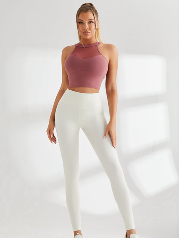 High-waisted Hair-grinding Nude Sportswear