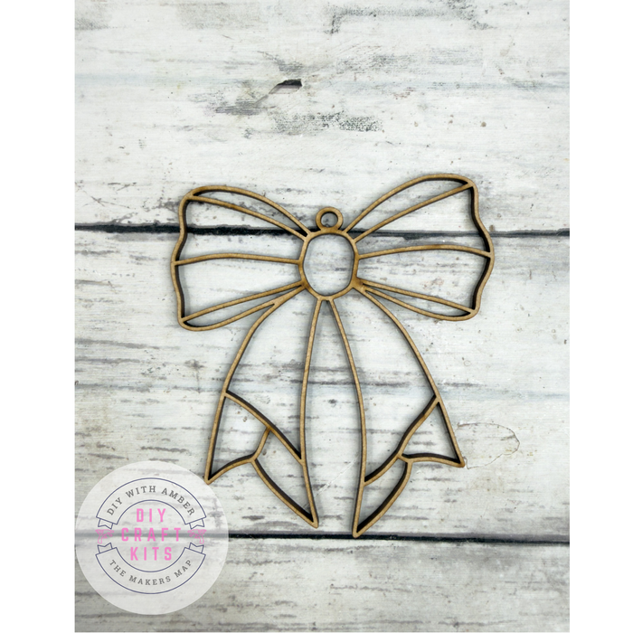 Hollow Bow Ornament DIY