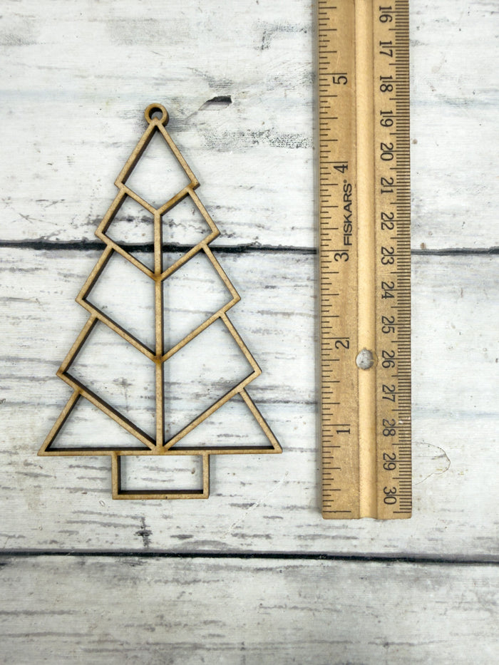 Hollow Christmas Tree Outline Ornament DIY