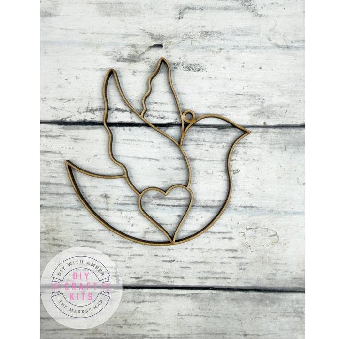 Hollow Dove Ornament DIY