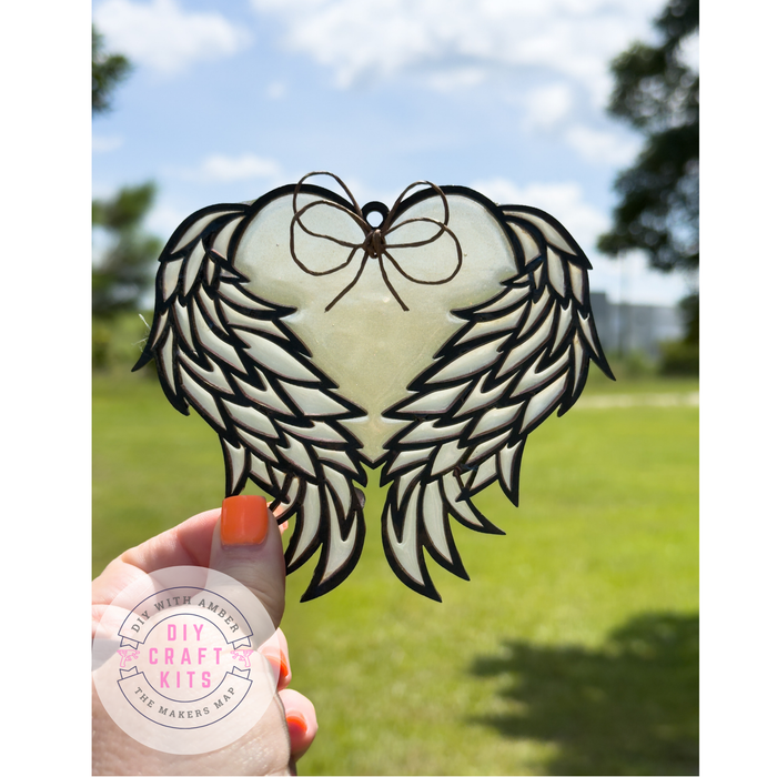 Hollow Heart Wings Ornament DIY