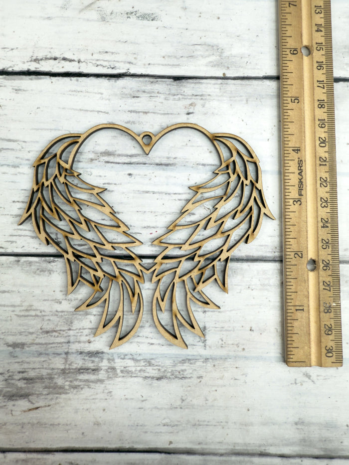 Hollow Heart Wings Ornament DIY