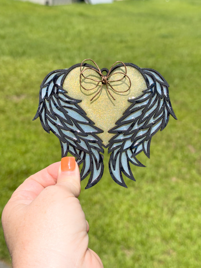 Hollow Heart Wings Ornament DIY
