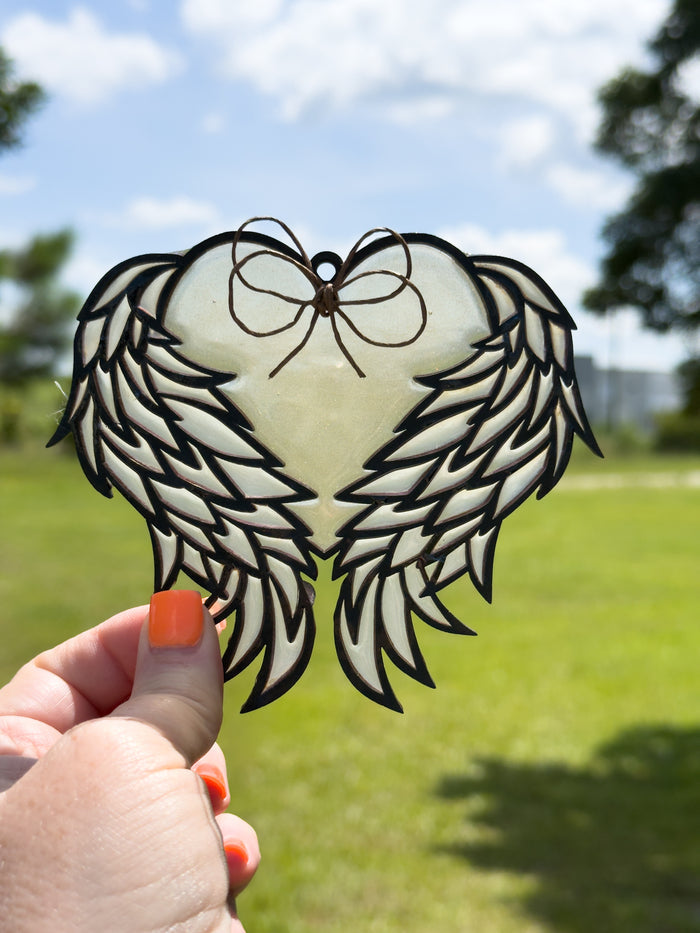 Hollow Heart Wings Ornament DIY