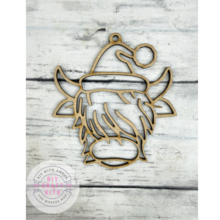 Hollow Highland Cow Ornament DIY